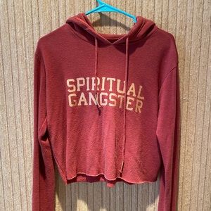 Spiritual Gangster crop sweater shirt